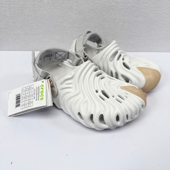 Salehe Bembury x Crocs Pollex Clogd Mens 5 Womens 7 White Heel Straps Collab NEW - Picture 1 of 9